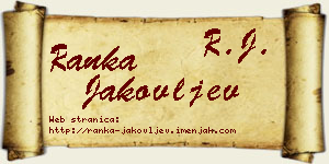 Ranka Jakovljev vizit kartica